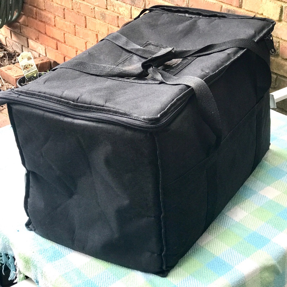 Nylon insulated bag for takeout or delivery Gently used Great condition 13x13x23